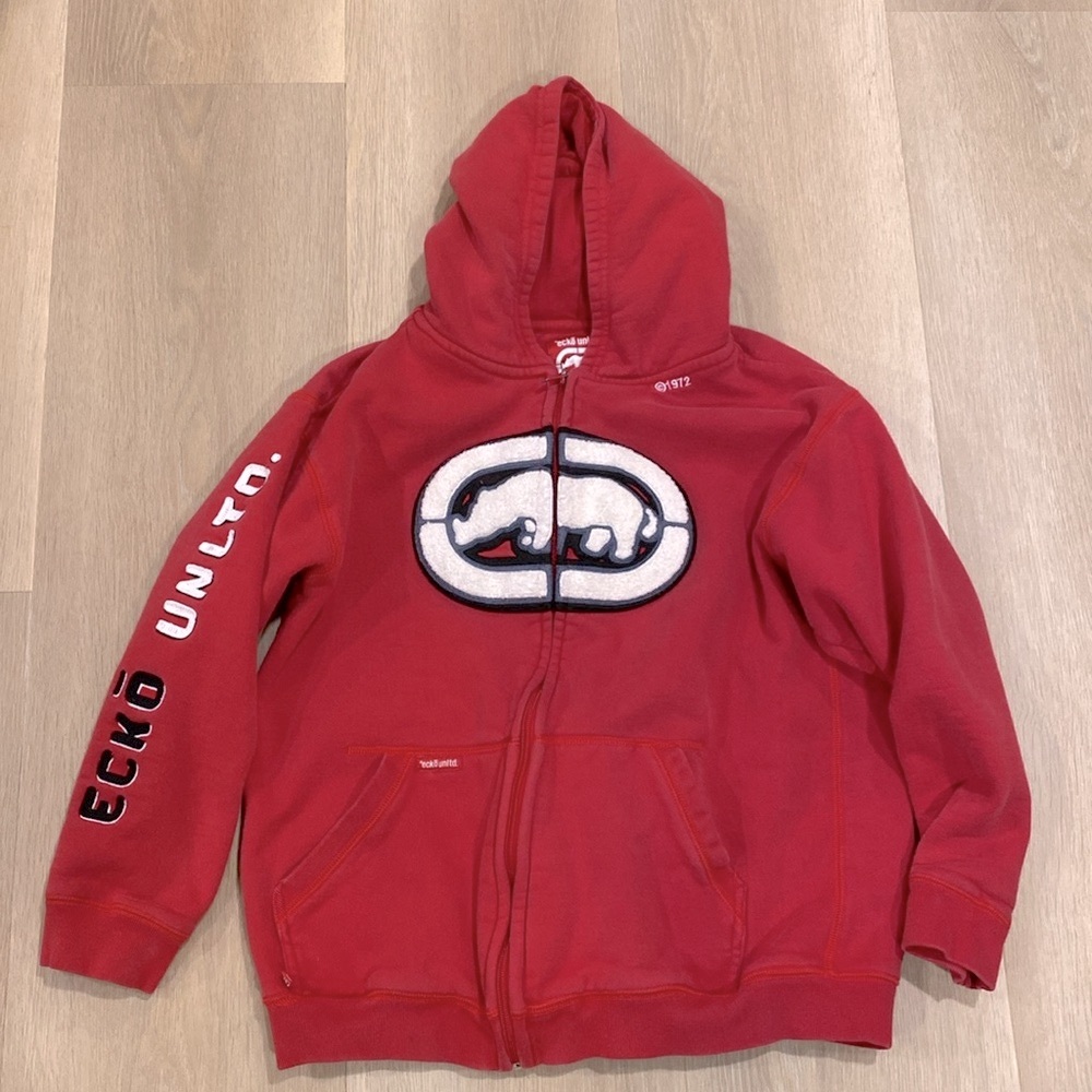 Ecko Unltd Red Hoodie Boys Medium